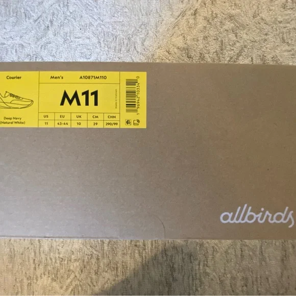 Allbirds Men's Navy Sneakers Size 11 New With Box - Picture 6 of 6